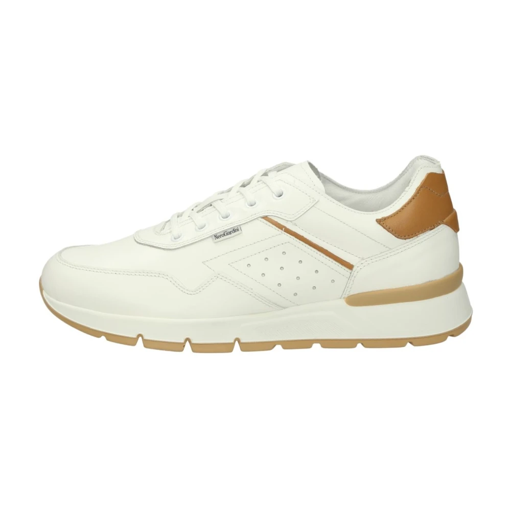 Nerogiardini Low Top Leren Sneakers Heren Schoenen Wit