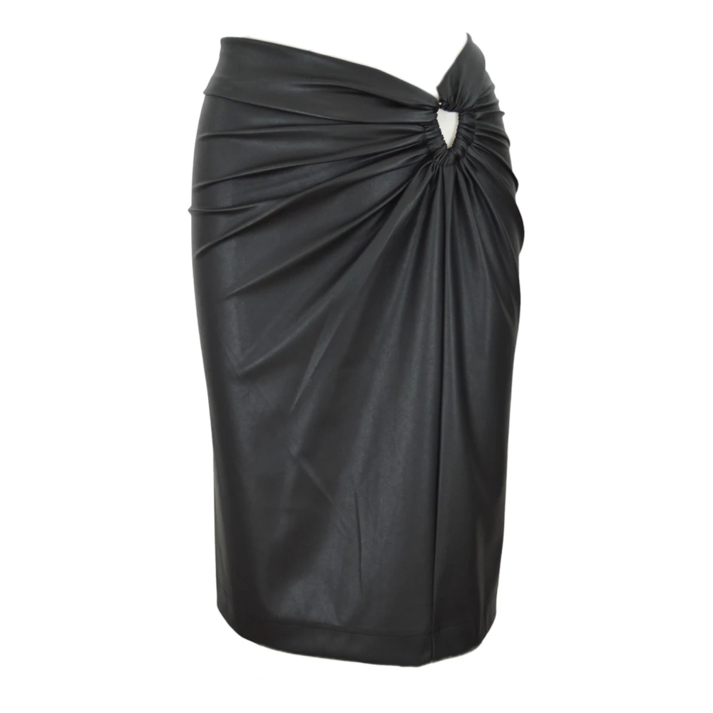Nenette Slim Fit Midi Rokken Black Dames