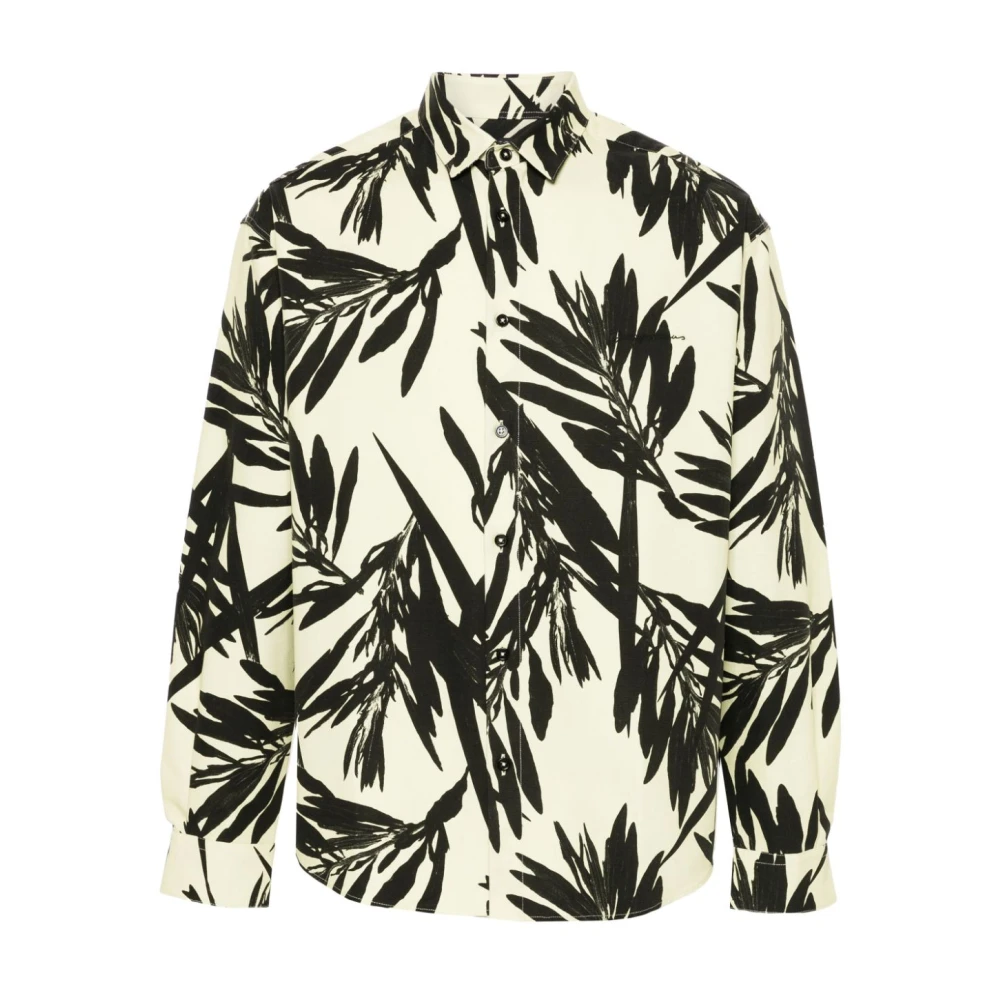Jacquemus Bladprint Klassieke Kraag Overhemd Multicolor Heren