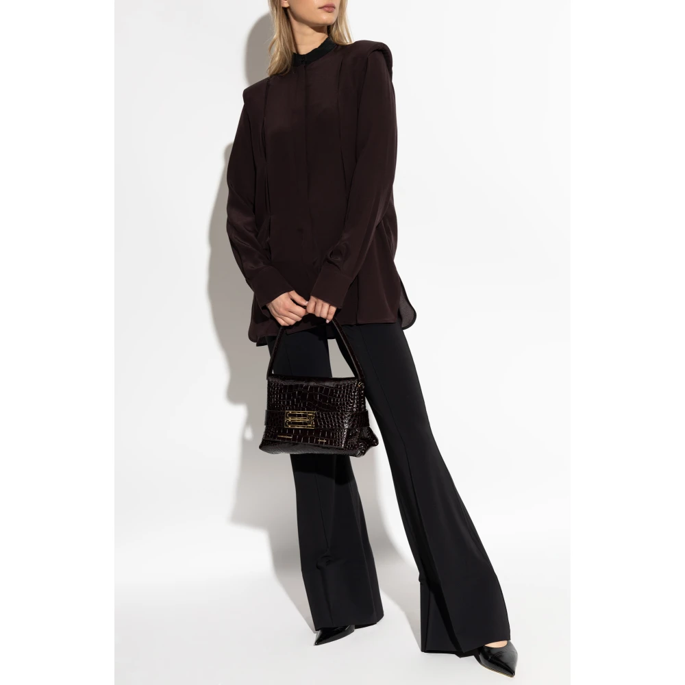 Victoria Beckham Zijden overhemd Brown Dames