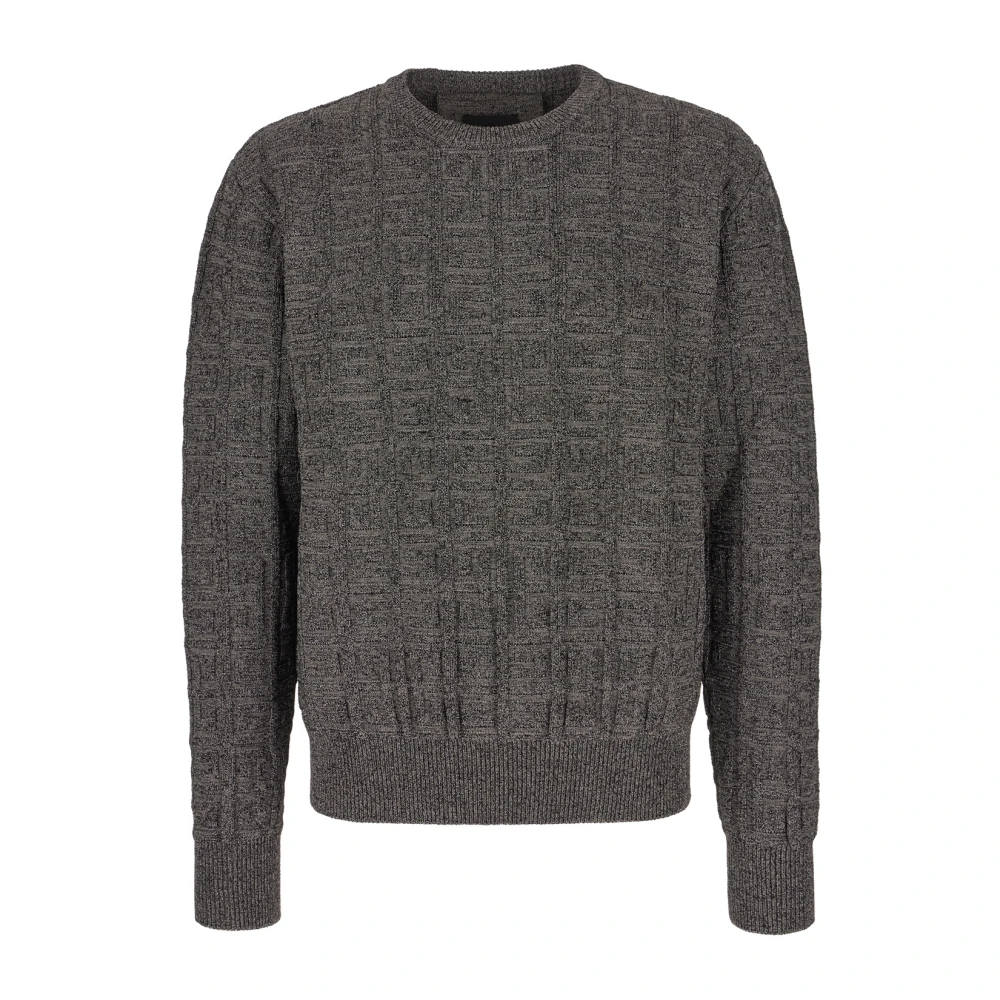 Givenchy Round-neck Knitwear Gray Heren
