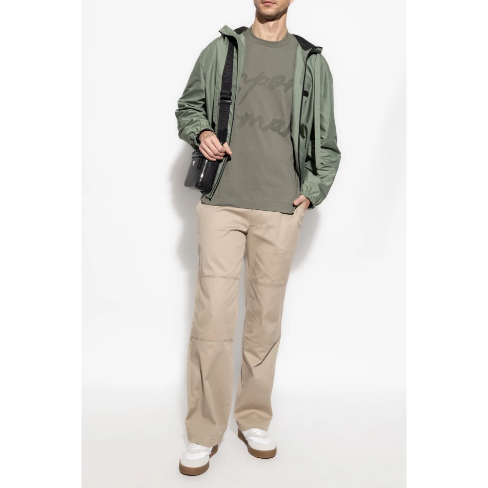 Emporio Armani T-shirt met logo Green Heren