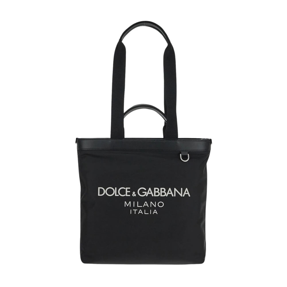 Dolce & Gabbana Nylon Winkeltas Black Heren