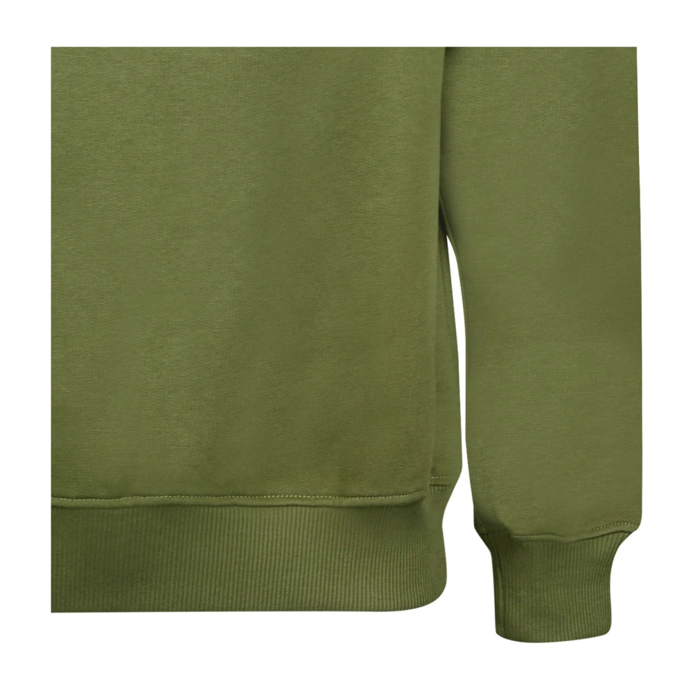 Drole de Monsieur Sportieve Katoenen Sweatshirt in Groen Crème Geel Multicolor Heren