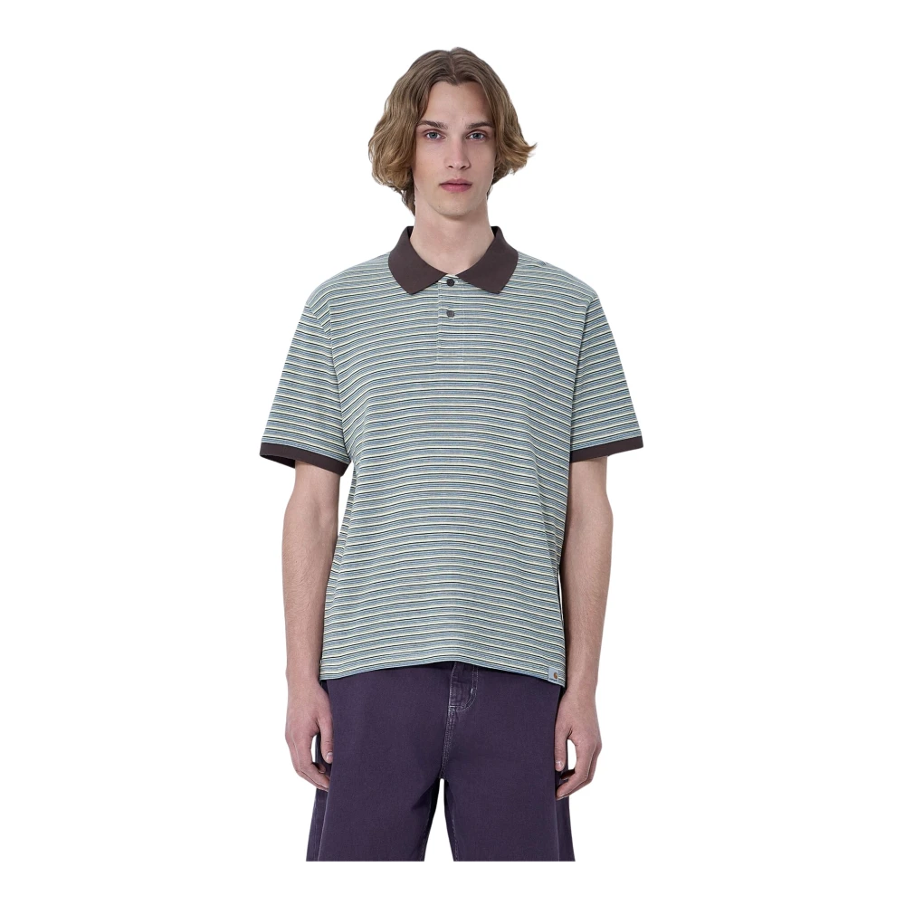 Carhartt Wip Men's Multicolor Polo Shirts, M, Dion Polo