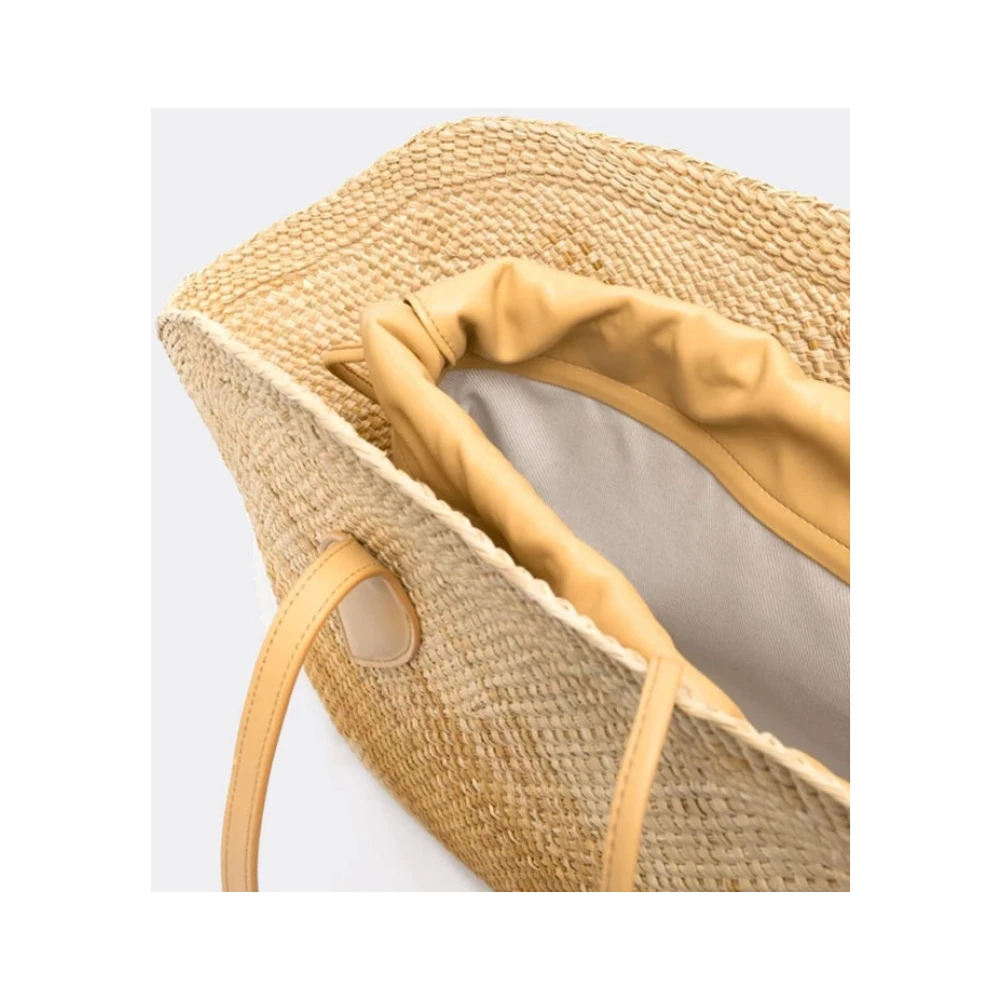 THEMOIRè Straw Clutch Tas Beige Dames