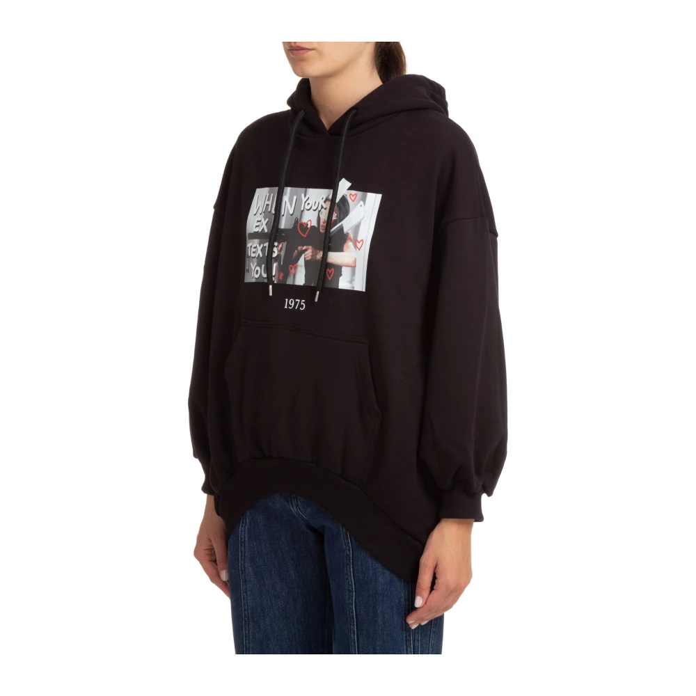Throwback Hoodie Black Dames