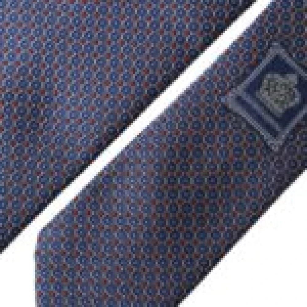 Dolce & Gabbana Marineblauw patroon zijden heren stropdas Blue Heren