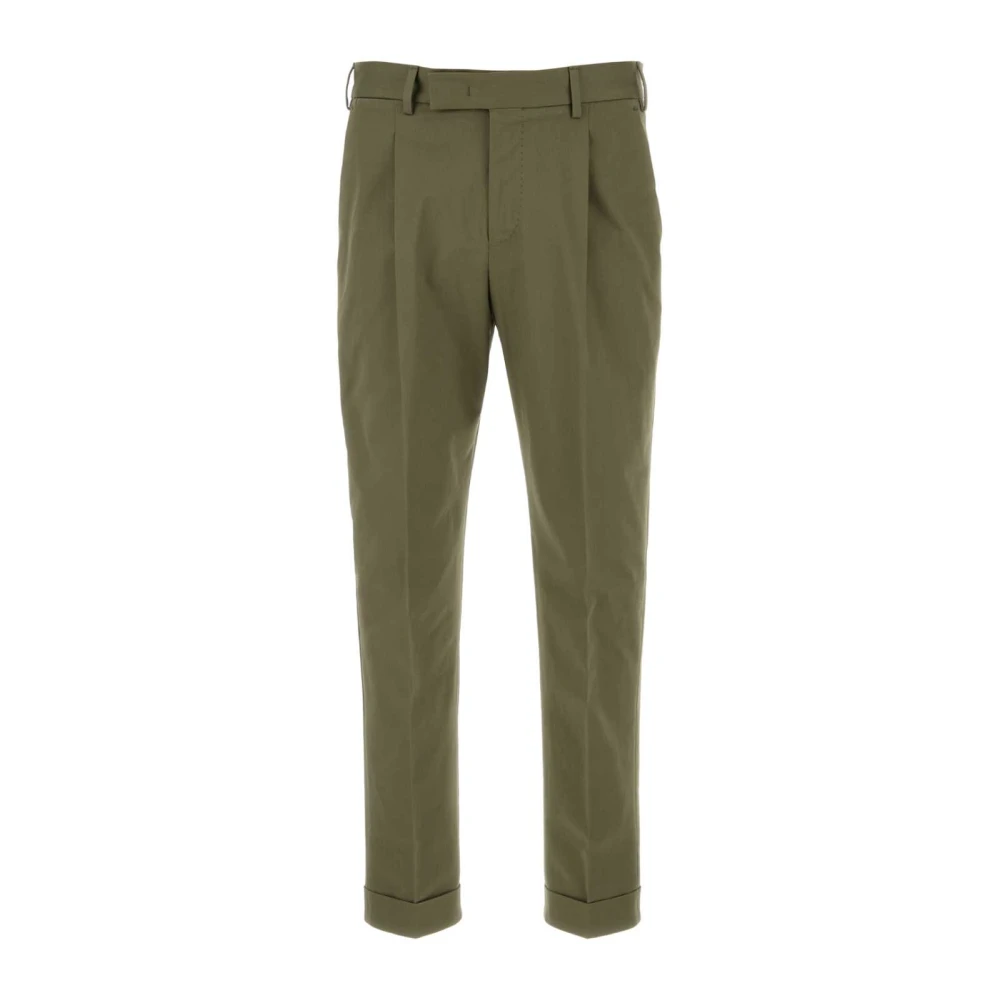 PT Torino Stretch Katoenen Salie Broek Green Heren