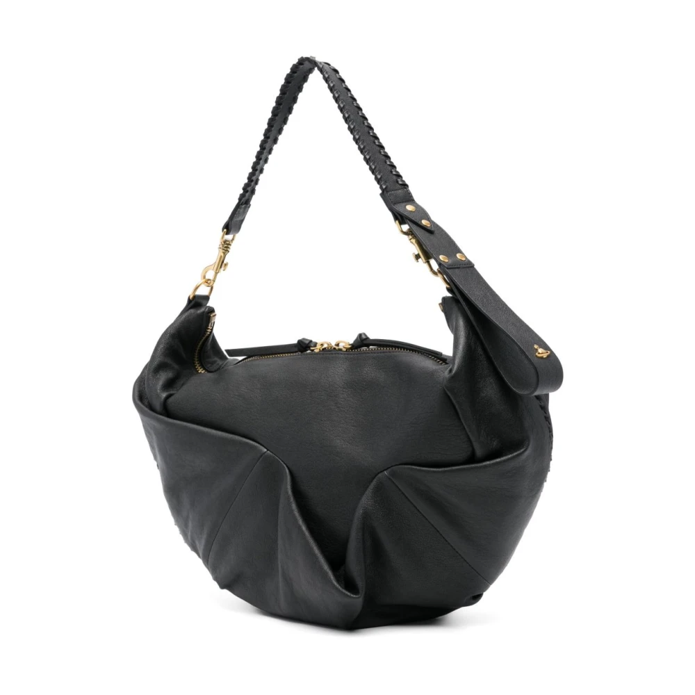 Vivienne Westwood Zwarte Schoudertas met Toprits Black Dames