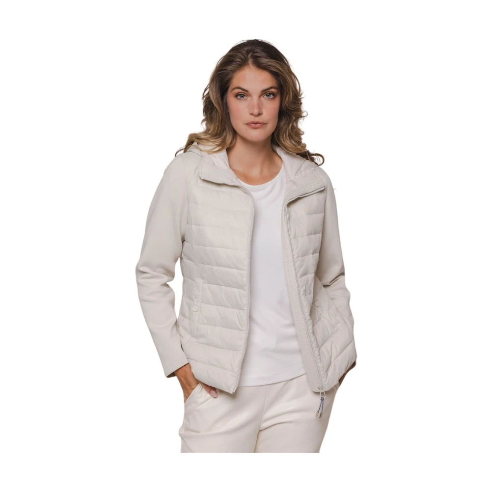 Rino&Pelle Gewatteerde Mix Jas Romee Beige Dames