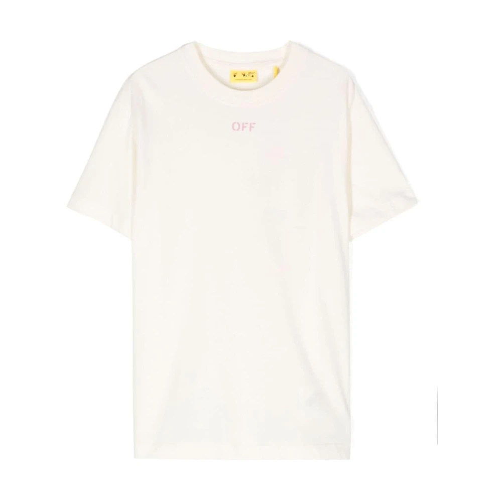 Off White Klar Stämpel T-shirt Beige, Pojke