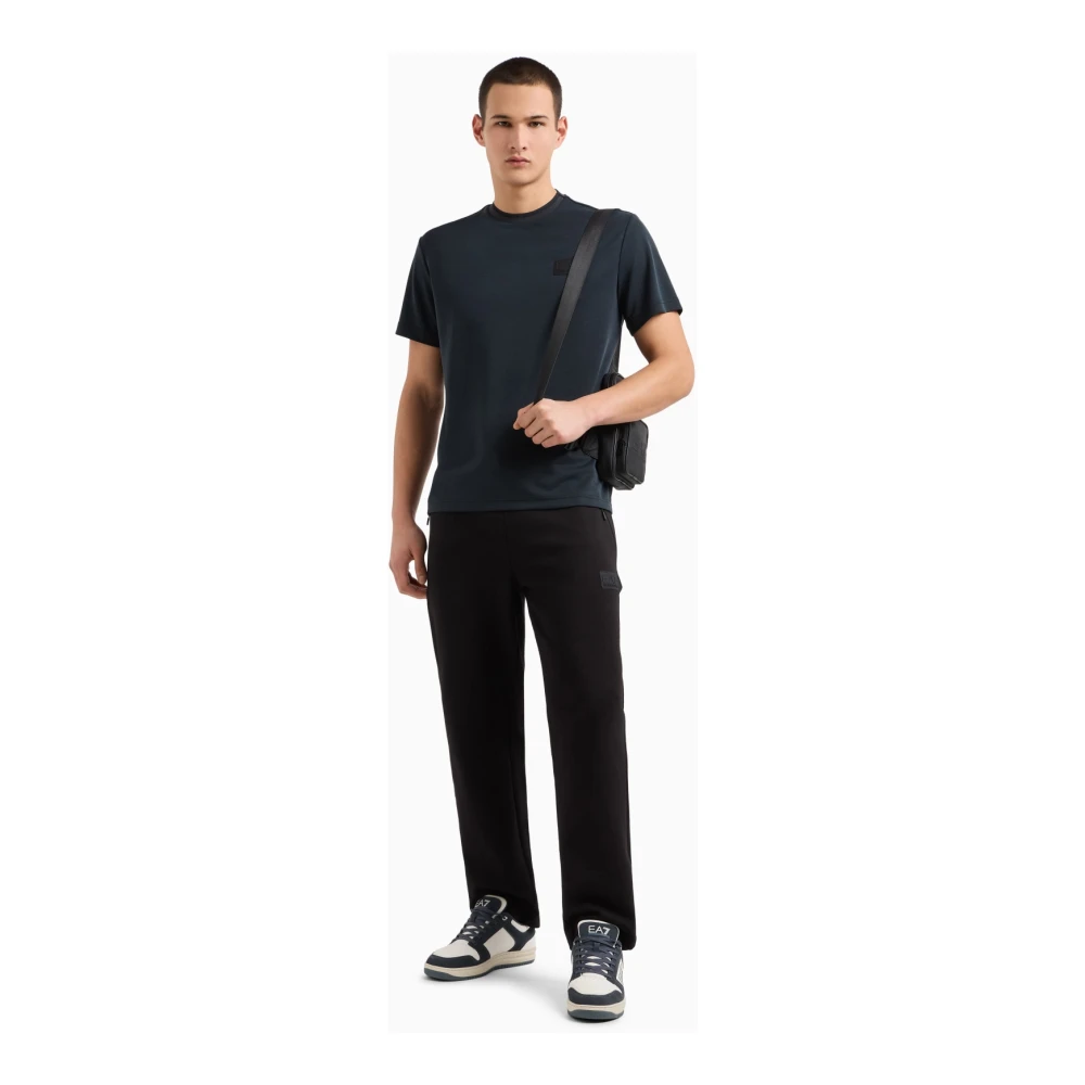 Emporio Armani EA7 Zwarte T-shirts en Polos Collectie Black Heren