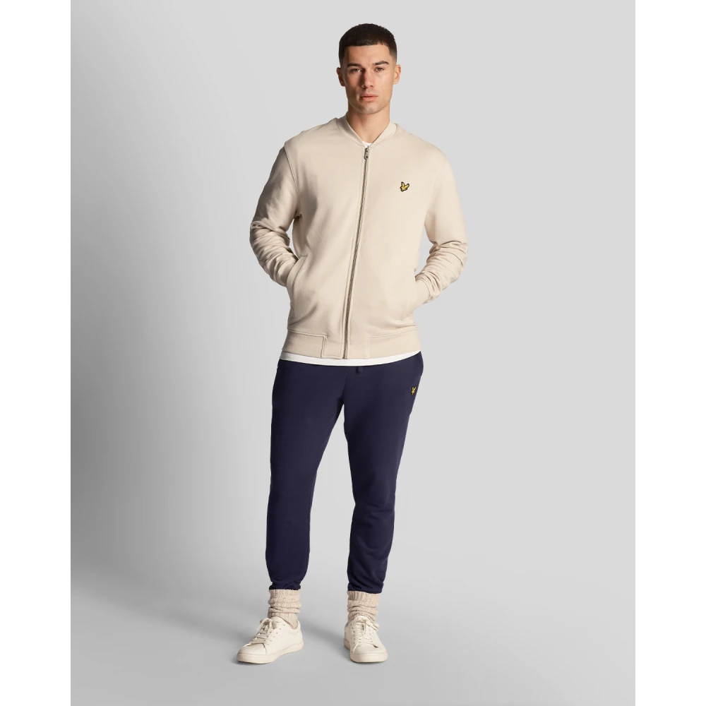 Lyle & Scott Loopback Jersey Bomber Jack Beige Heren