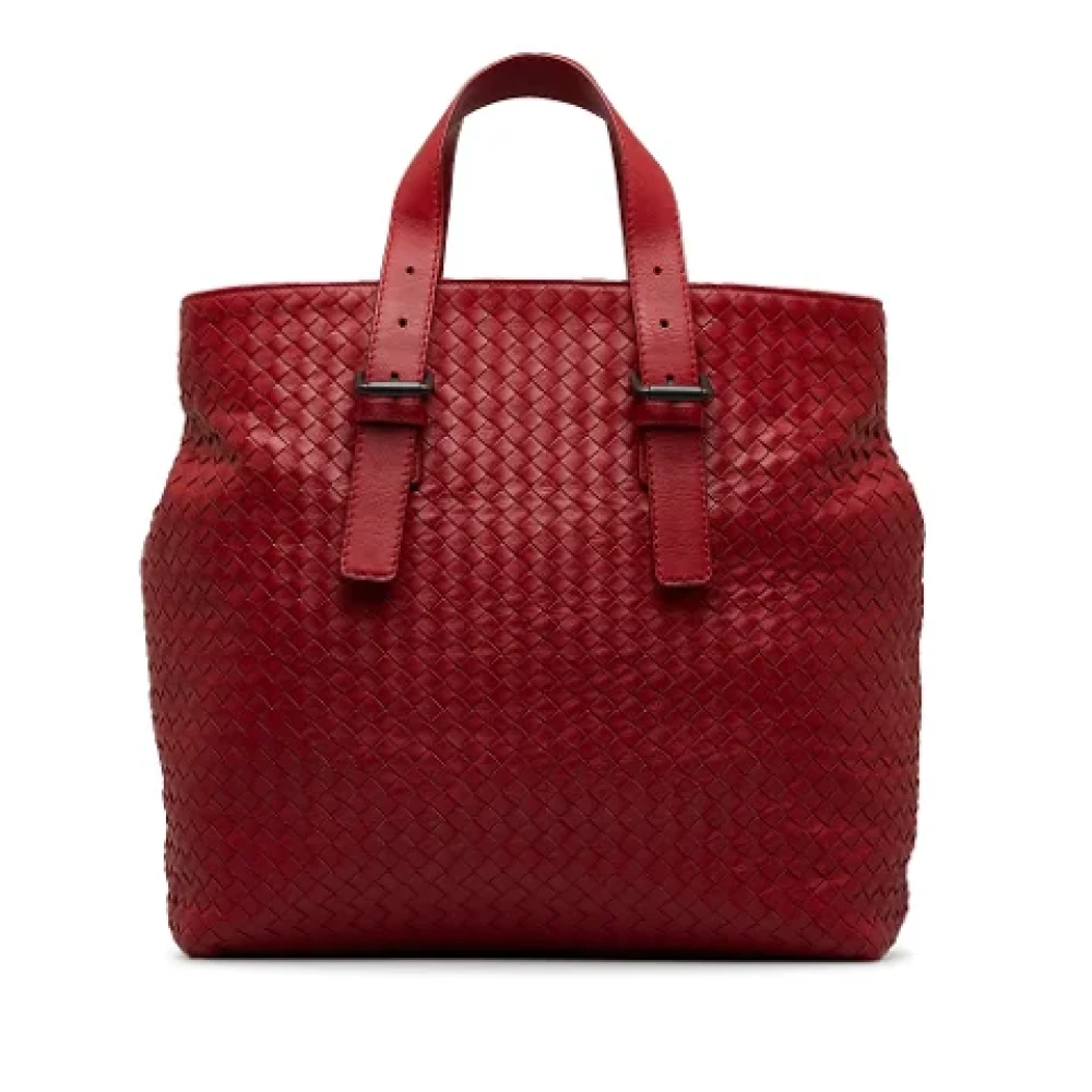 Bottega Veneta Vintage Pre-owned Leather handbags Red Dames