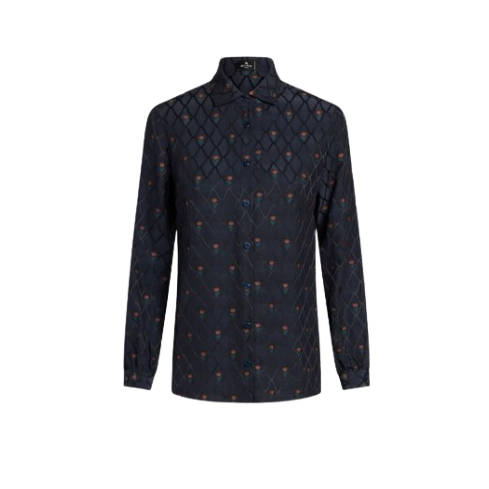 ETRO Casual Katoenen Overhemd voor Mannen Blue Dames