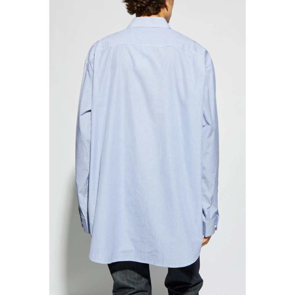 Helmut Lang Overhemd met een zak Blue Heren