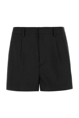 black-stretch-polyester-puny-shorts
