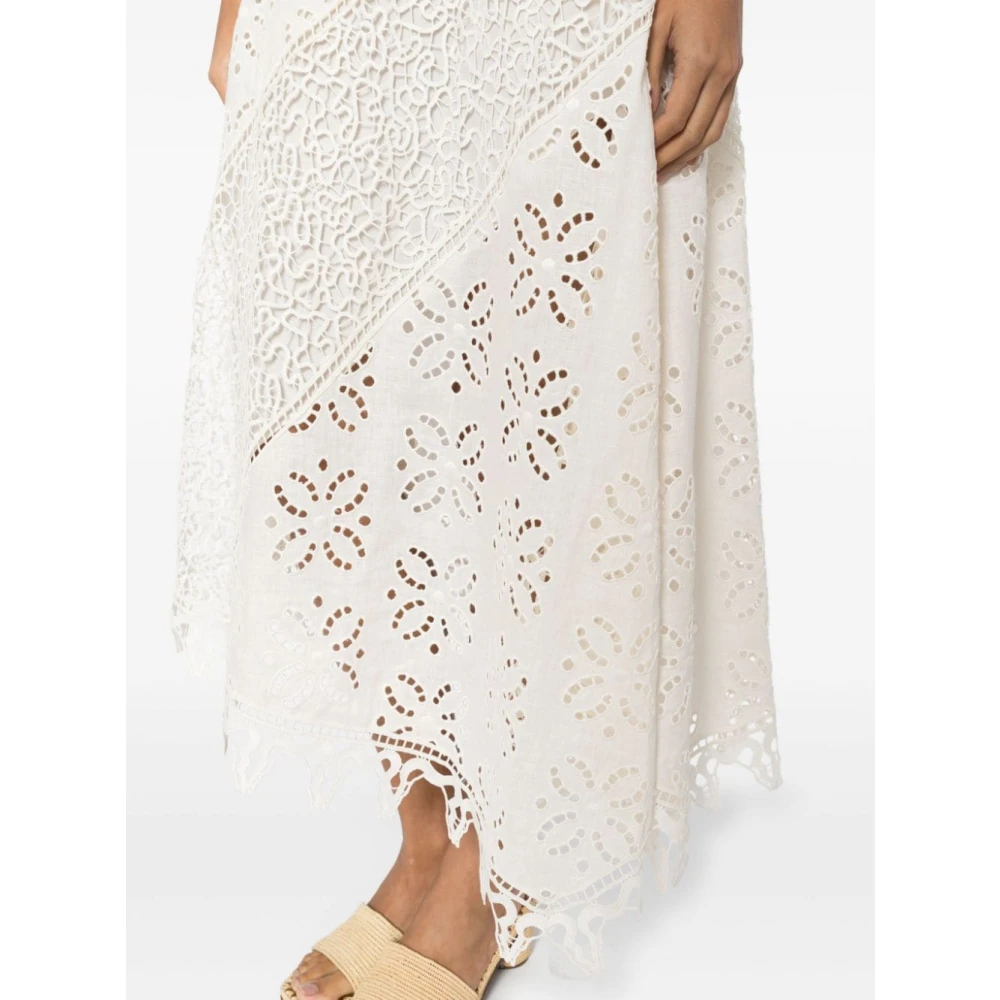 Ulla Johnson Witte Rokken voor Vrouwen Aw24 White Dames