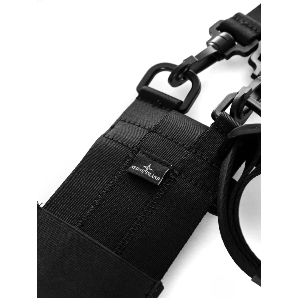 Stone Island Mobiele telefoonhoes met verstelbare band Black Heren