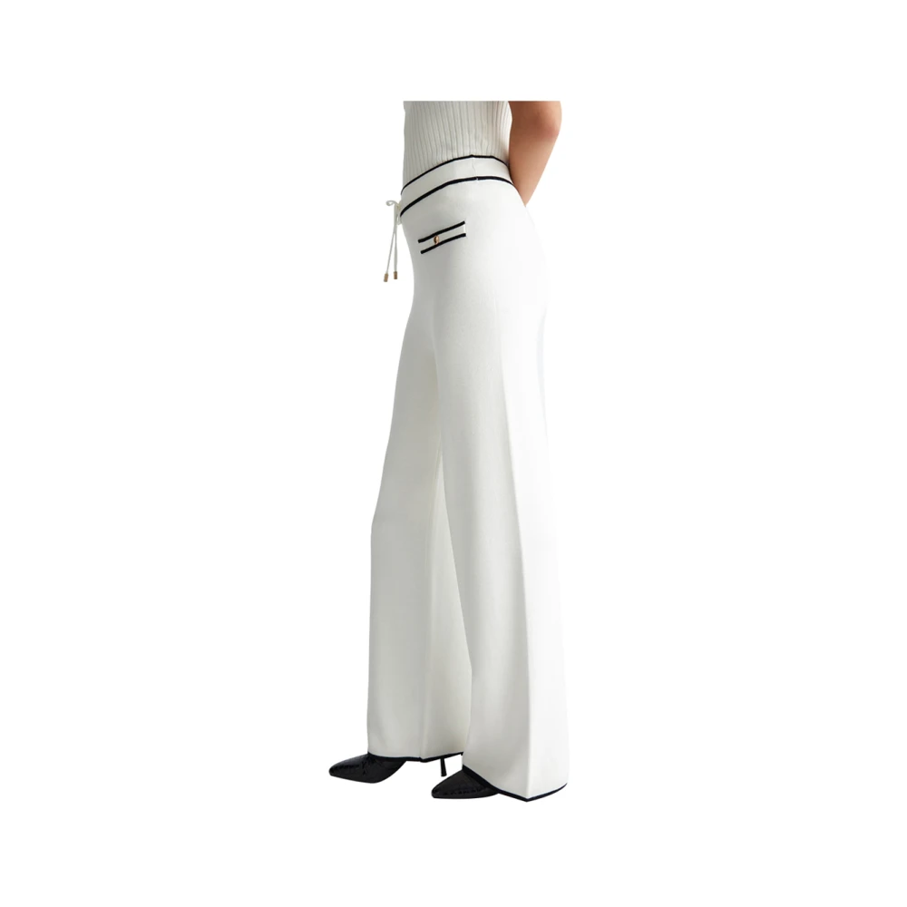 Liu Jo Witte Elegant Veelzijdige Broek White Dames