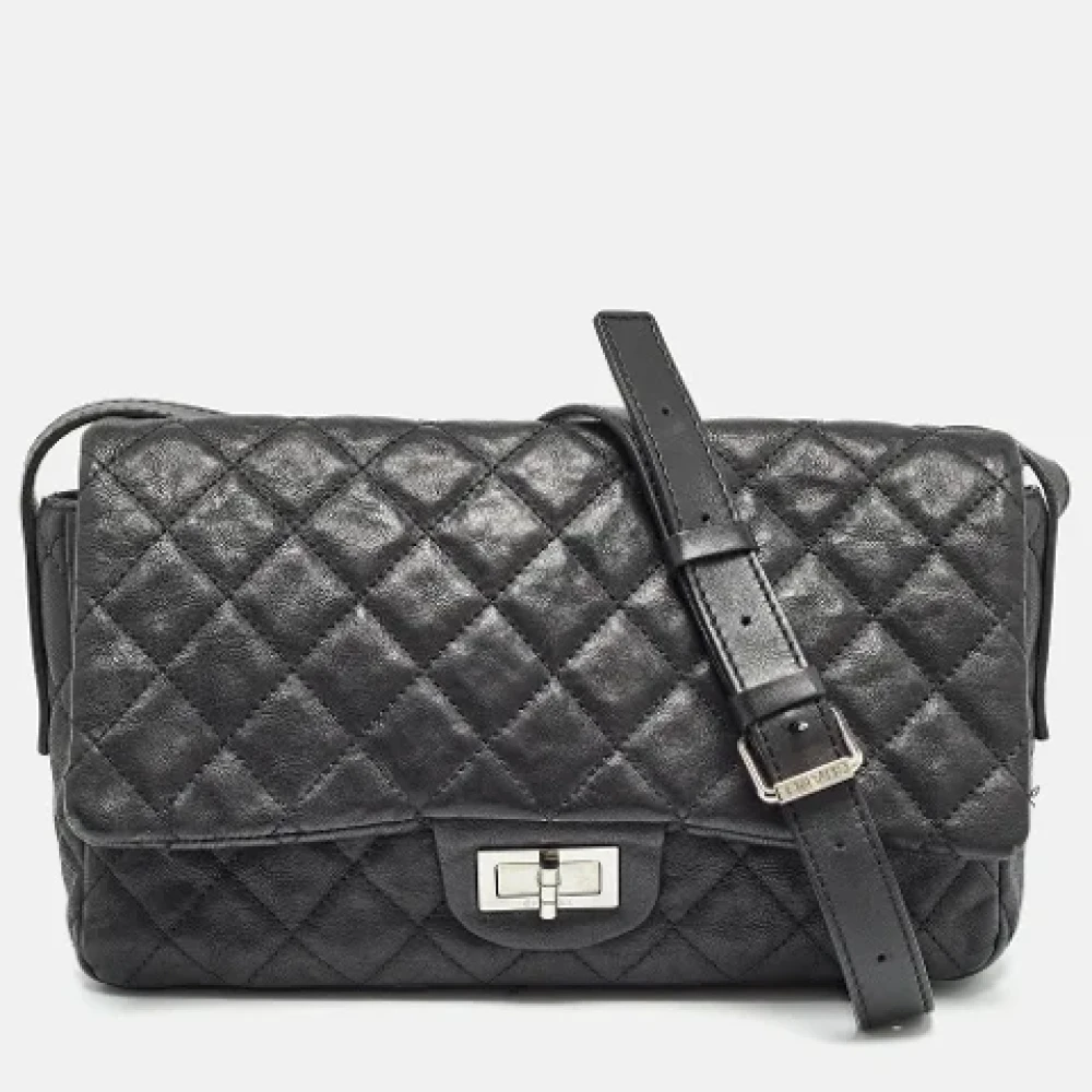 Chanel Vintage Pre-owned Leather chanel-bags Black Dames