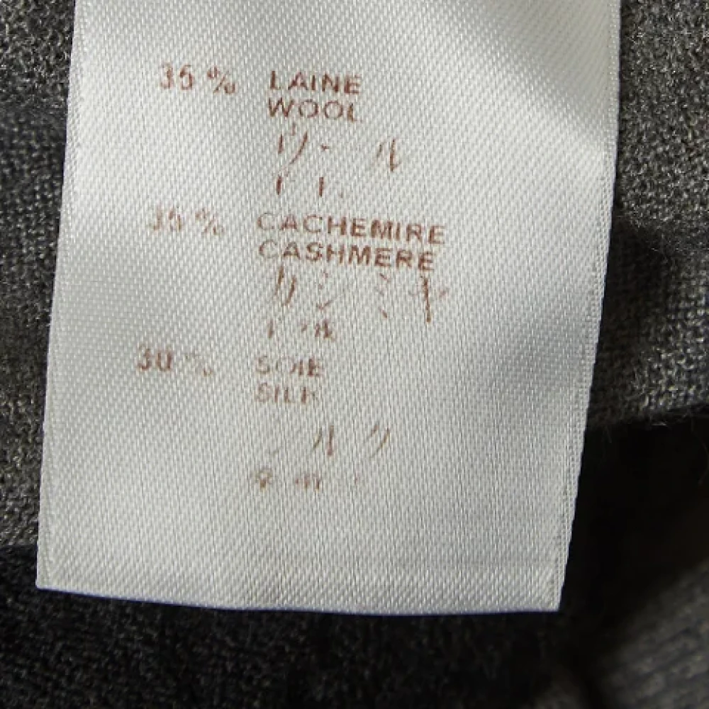 Louis Vuitton Vintage Pre-owned Cashmere tops Gray Dames