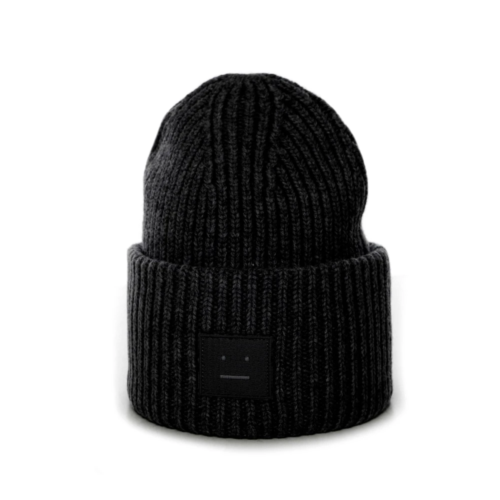 Acne Studios Wollige Muts Black Heren