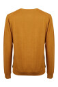 pull-jaune-uni-a-col-rond-pour-homme