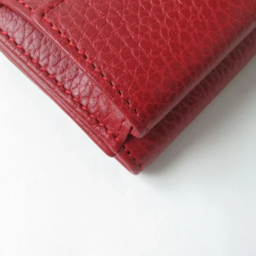 Gucci Vintage Pre-owned Leather wallets Red Dames