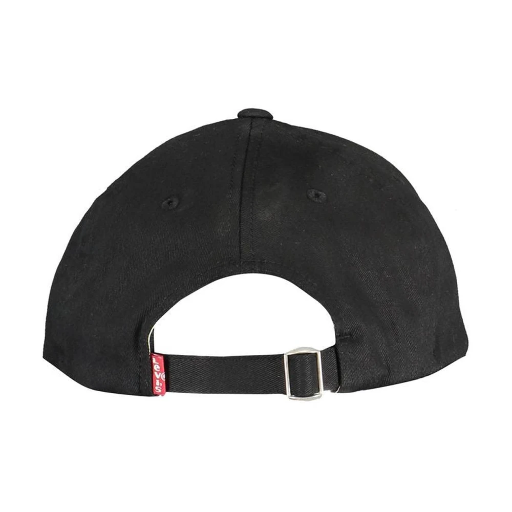 Levi's Katoenen Baseballpet met geborduurd logo Black Heren