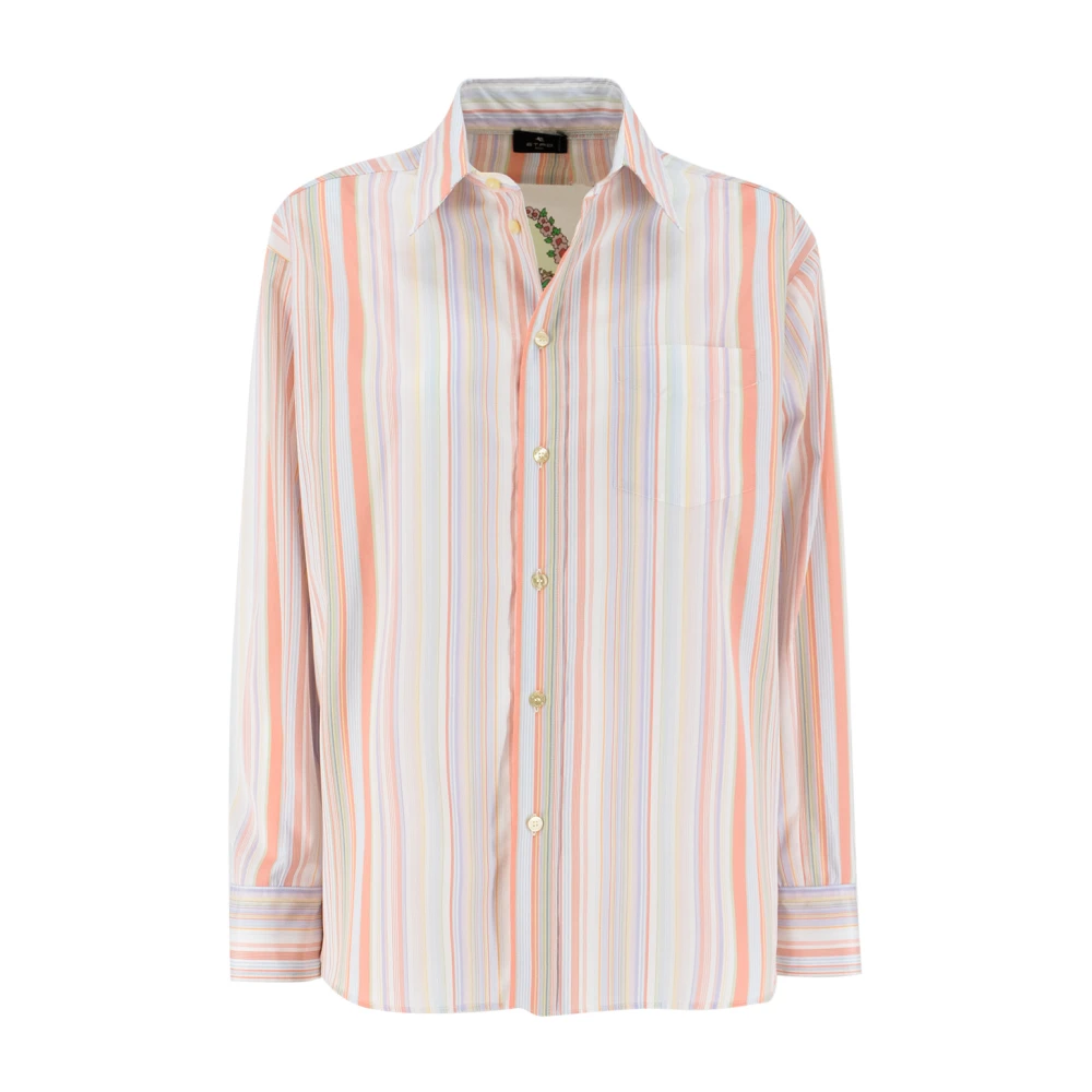 Etro Women's Multicolor Striped Cotton Shirt