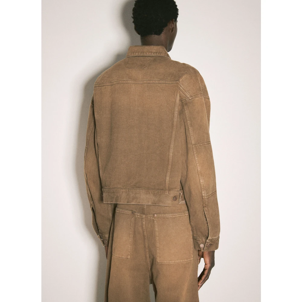 Entire Studios Klassieke Denim Jack Brown Heren