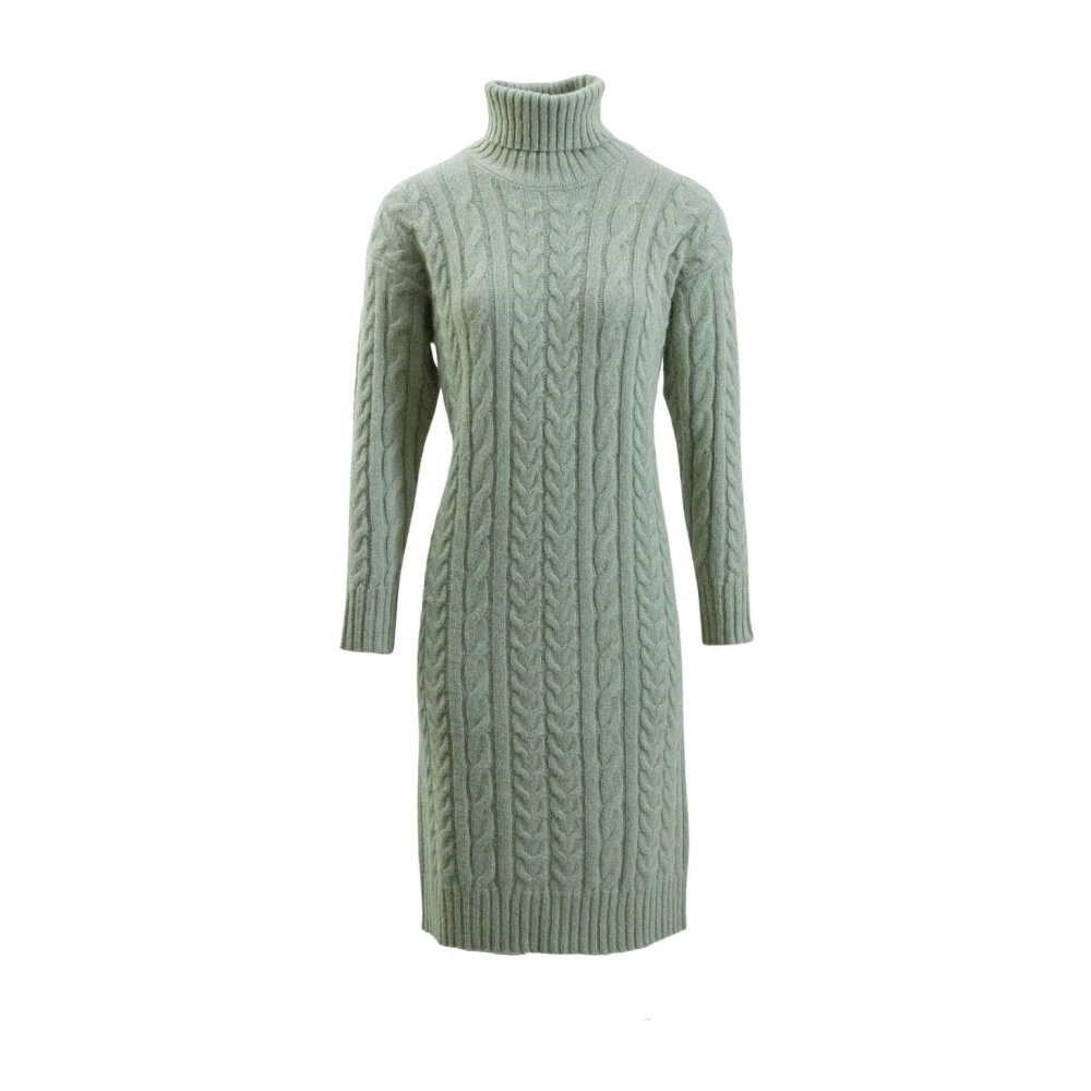 PESERICO Knitted Dresses Green Dames