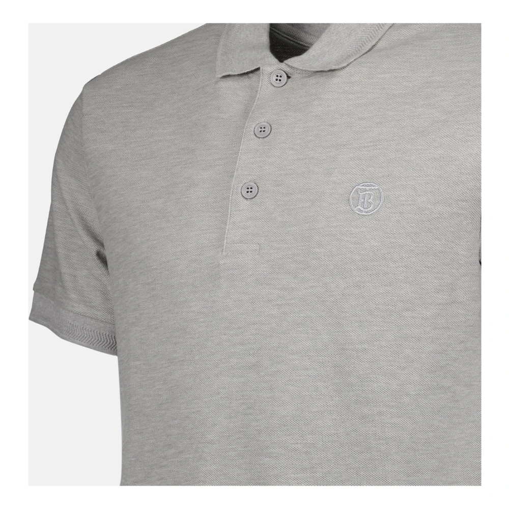 Burberry Klassieke Polo Shirt Lente-Zomer 2024 Gray Heren