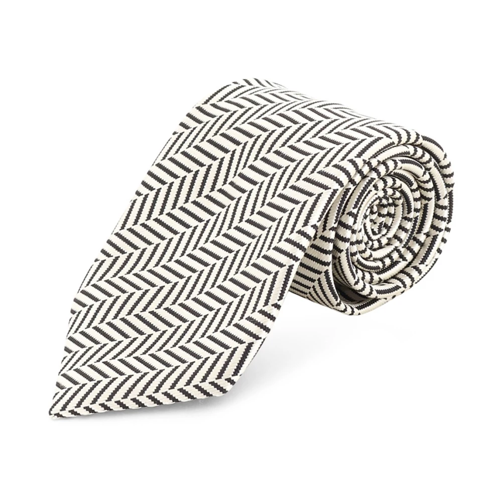 Tom Ford Men's White Silk Tie - Image 2