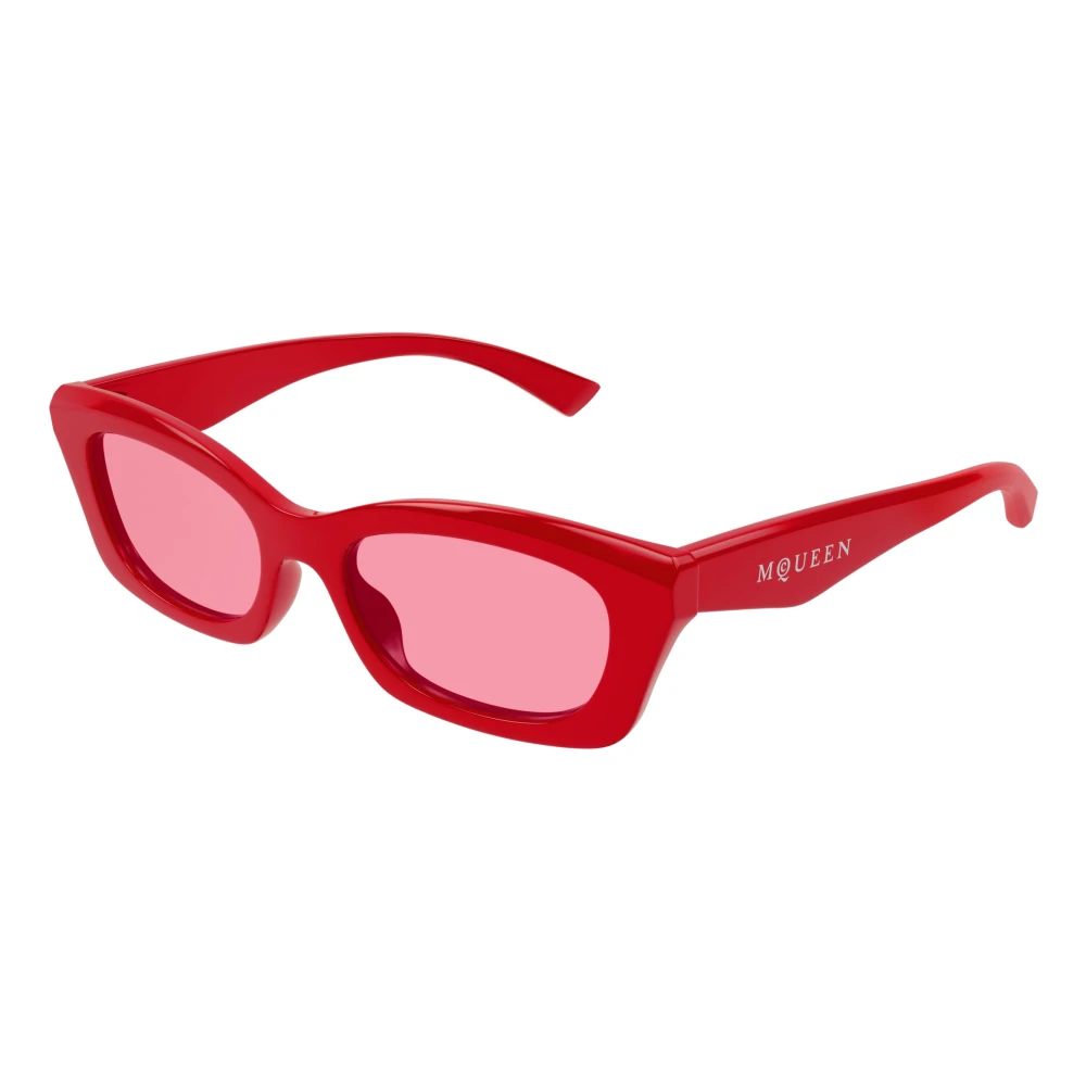 Alexander Mcqueen Women's Red Sunglasses, 52 Mm, Stylish Sunglasses Am0474s Color 003