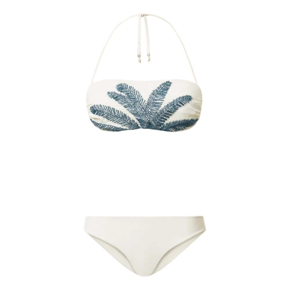 Twinset Women's White Bandeau Bikini - Bikinis - L - Swimwear
