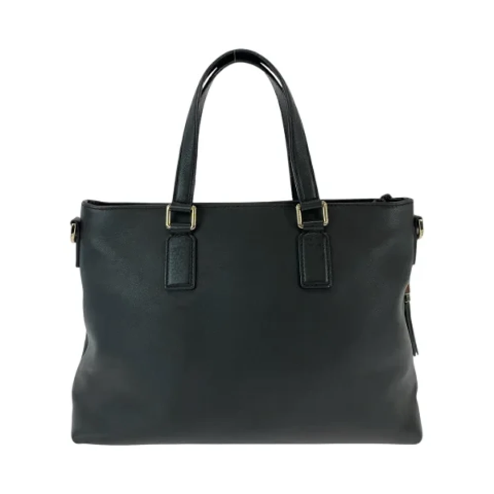 Gucci Vintage Pre-owned Leather handbags Black Dames