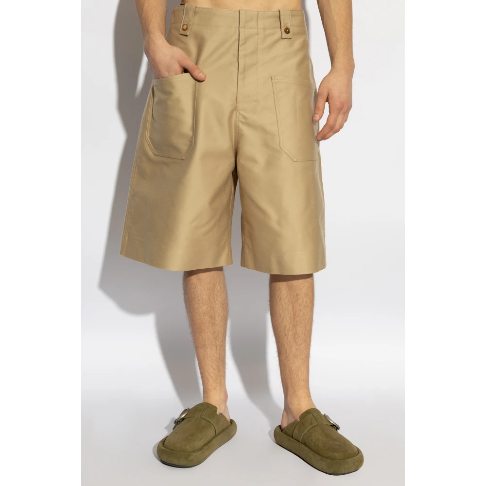 alexander mcqueen Shorts met zakken Beige Heren