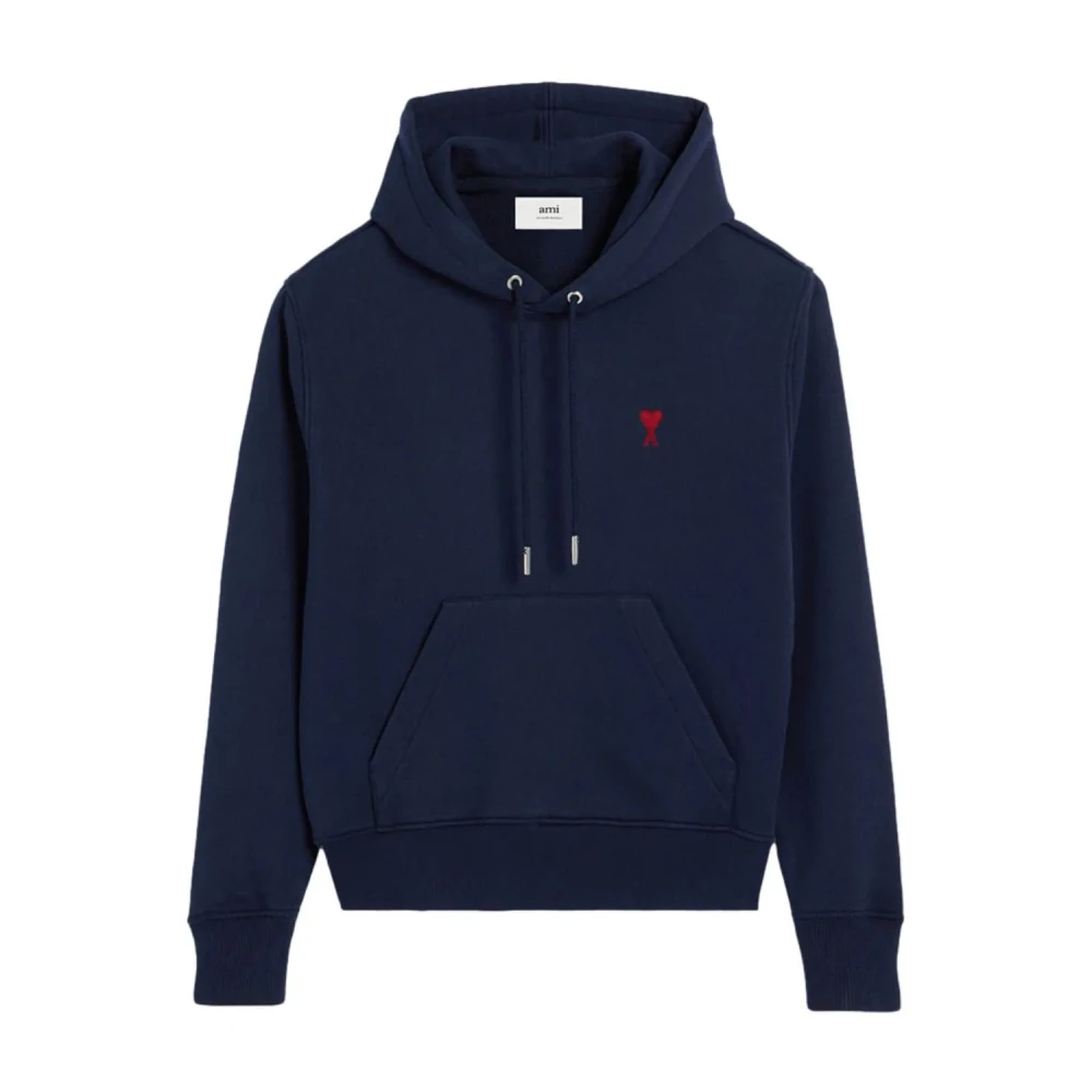 Ami Paris Men's Blue Heart Hoodie