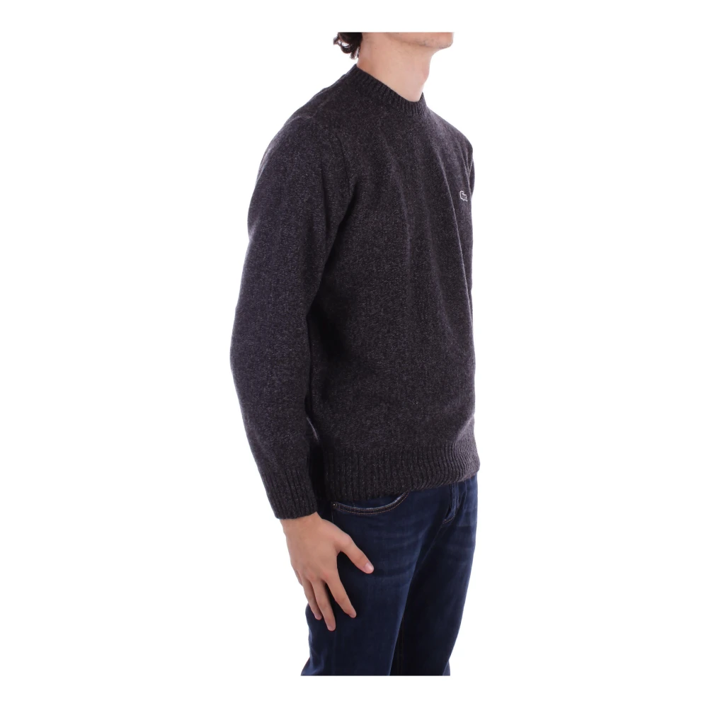 Lacoste Logo Front Sweaters Gray Heren