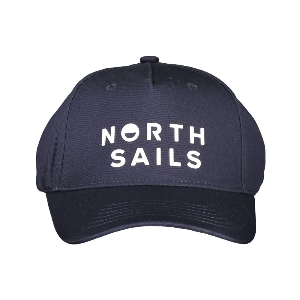 North Sails Blauwe Katoenen Zonneklep met Logo Blue Unisex