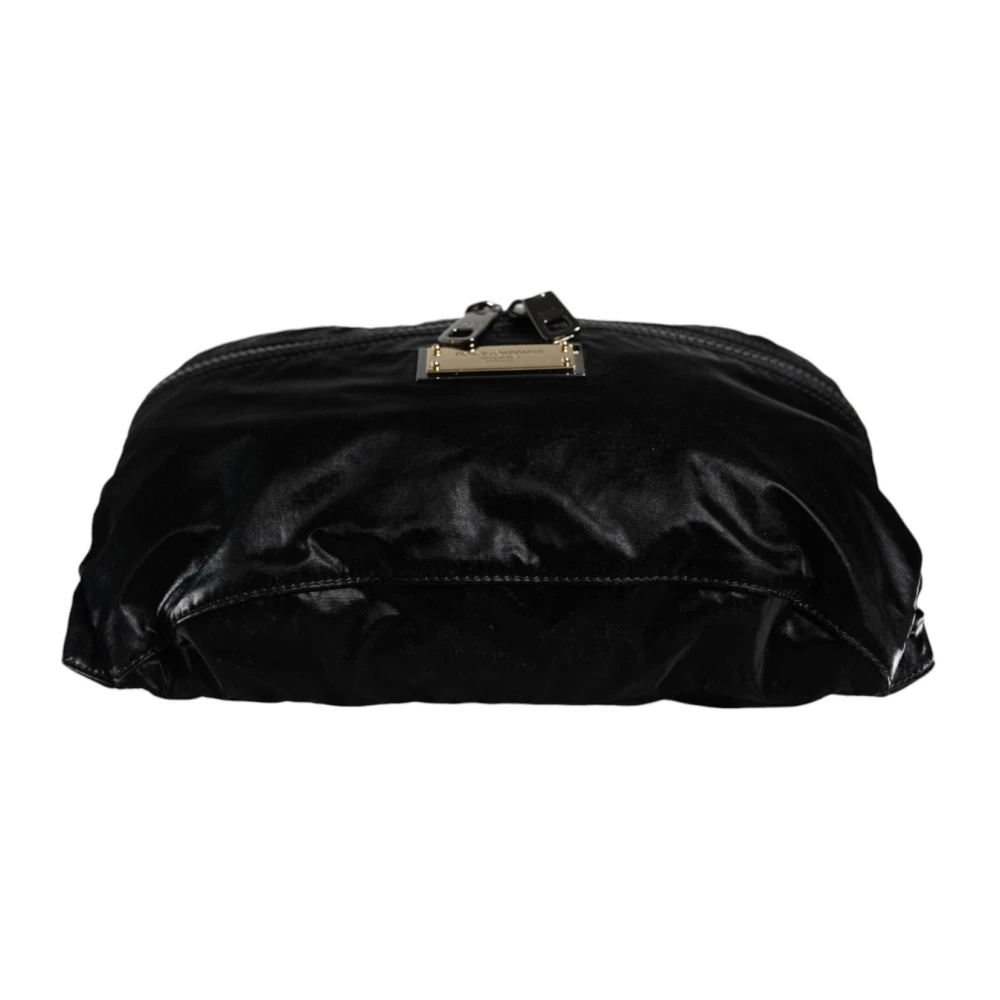 Dolce & Gabbana Zwarte Nylon Riem Fanny Pack Black Dames