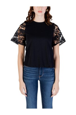 black-lace-sleeve-blouse-top