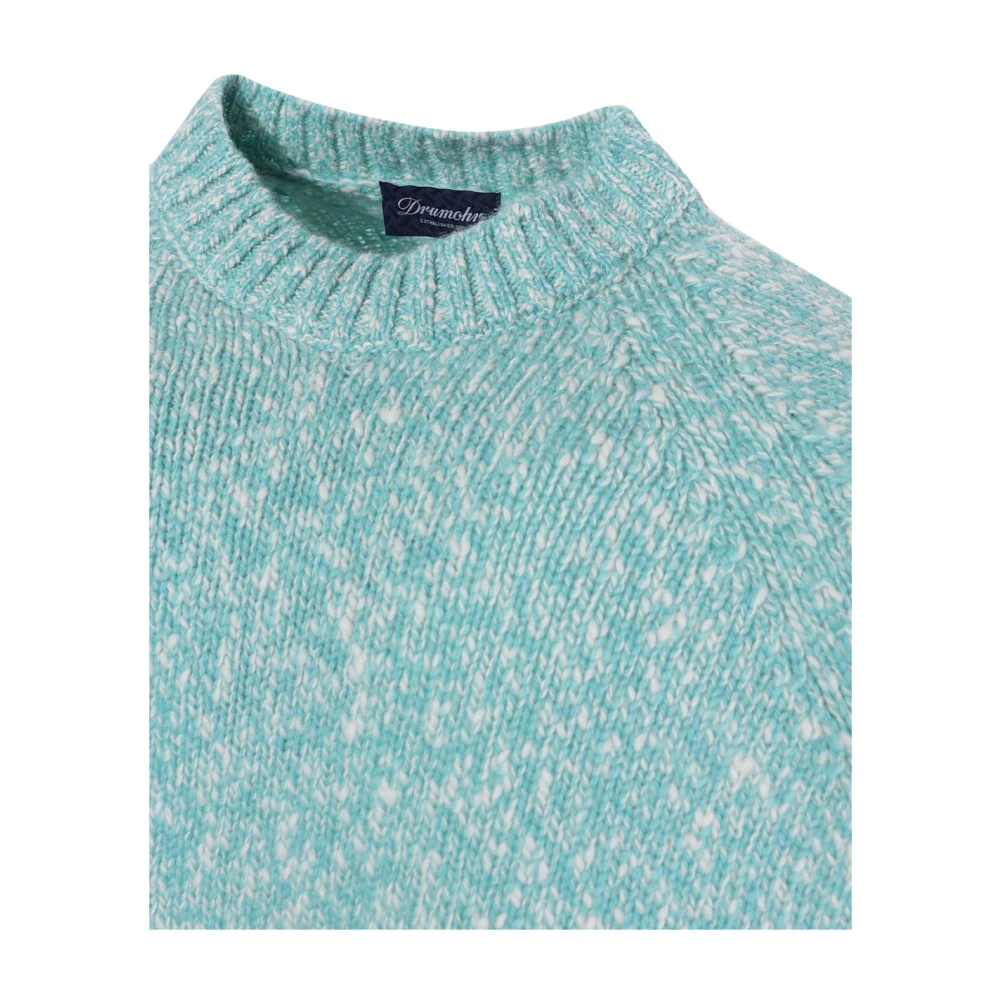 Drumohr Lichtblauwe Wollen Coltrui Blue Heren