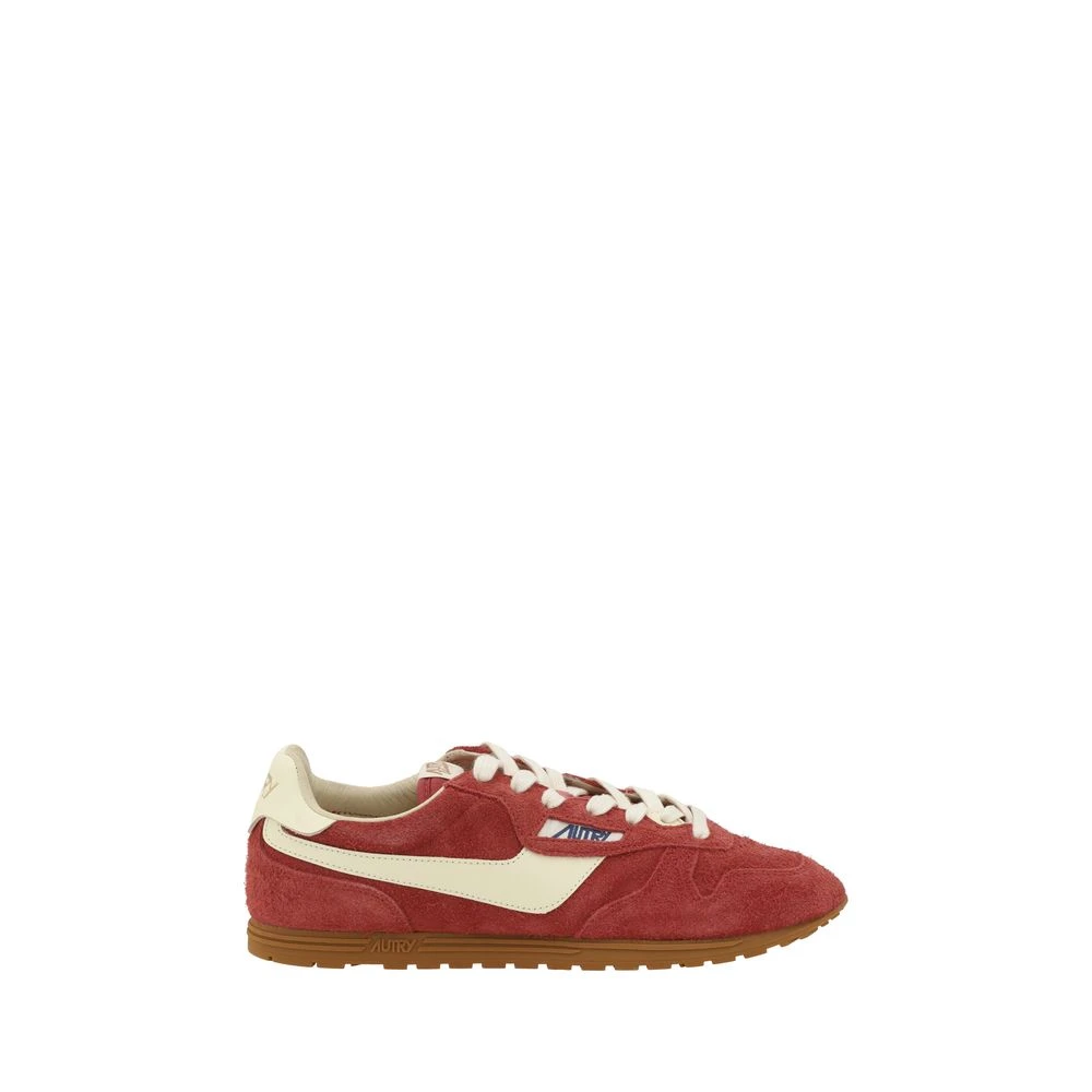 Autry Elegante Windspin Low Suède Sneakers Heren Schoenen Bruin