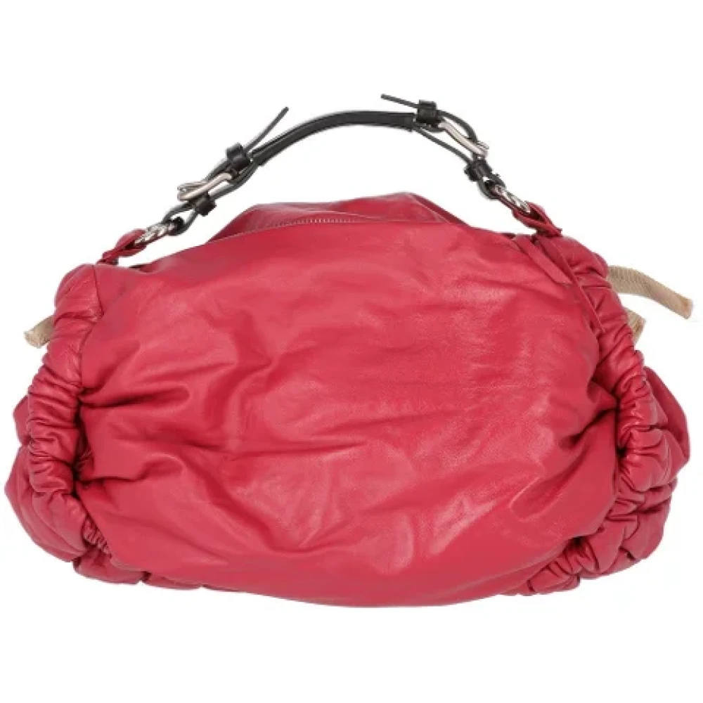 Marni Pre-owned Leather handbags Red Dames