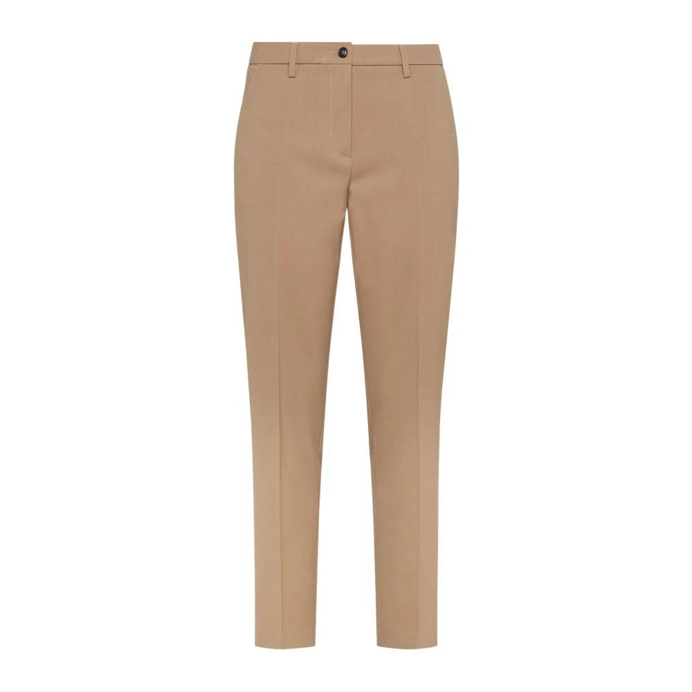 Seventy Brown Slim-Fit Trousers, Female, L, Slim-Fit Chino Trousers