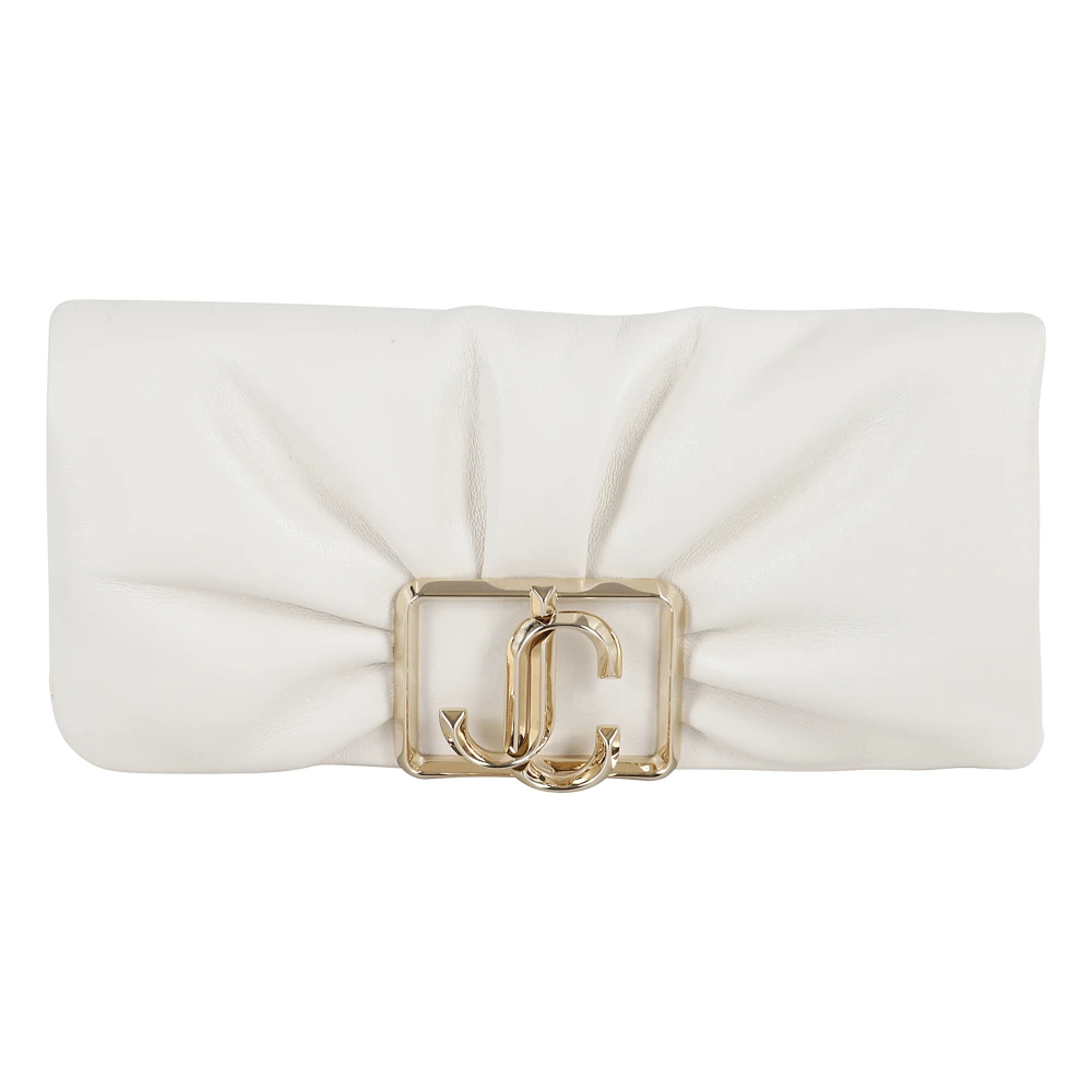 Jimmy Choo Stijlvolle Portemonnee met Ketting White Dames